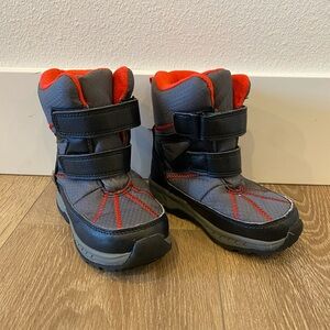 Carters Gray and Red Winter Boots